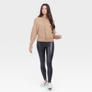 Assets by Spanx Faux Leather Leggings sz XL
